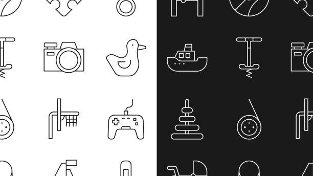 设定线标记笔手柄橡皮鸭拼图图片下载