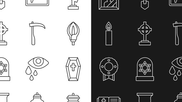 用十字花科百合架线骨灰盒棺材图片下载