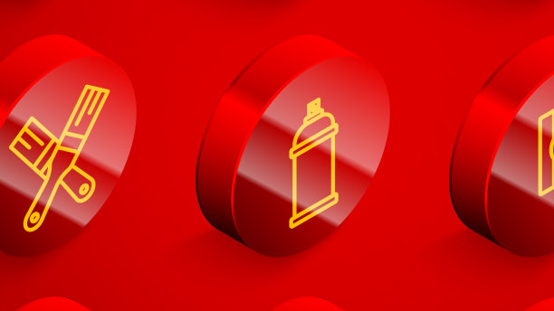 设置线条RGB粉刷房子喷刷图片下载