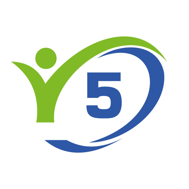 首字母5标志医人设计图片下载