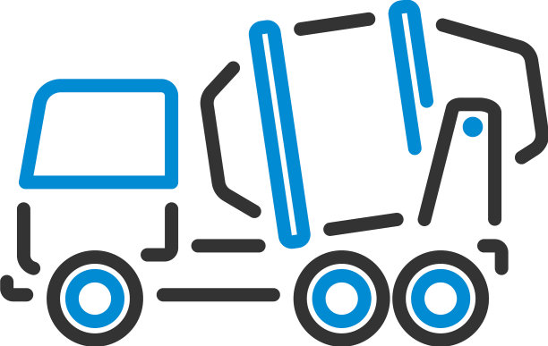 混凝土搅拌车图标图片下载