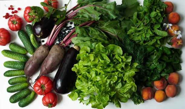 原配长鲜生甜菜茎和收获的新鲜蔬菜水果图片下载