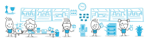 简笔画办公室生活图片下载