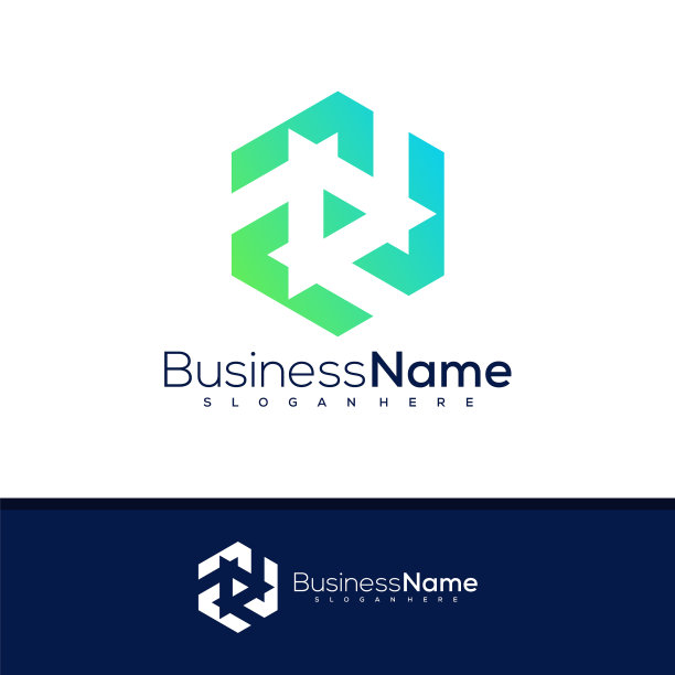 六边形标志设计创意六边形标志图片下载