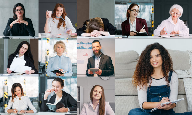 群聊视频会议团队在屏幕上图片下载