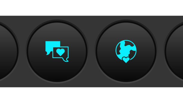 集黑胶播放器语音泡泡聊天之心图片下载