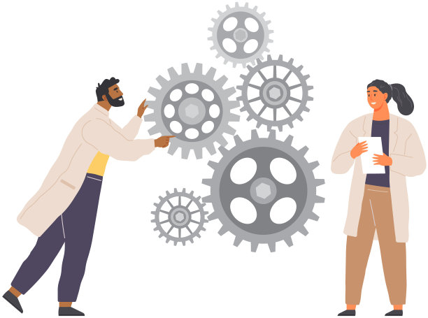 穿着实验室大褂的人创建新的创业计划图片下载