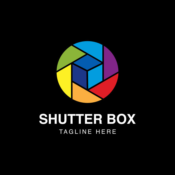 彩色方形相机快门标志盒摄影相机图片下载