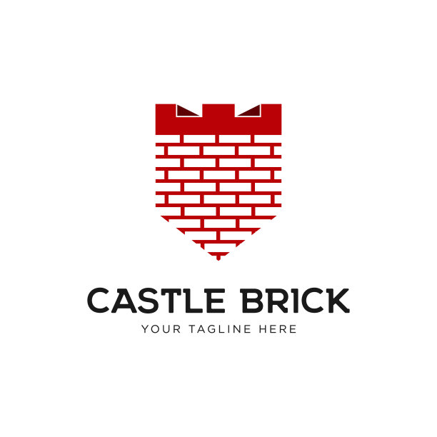 城堡标志设计元素为砖图片下载