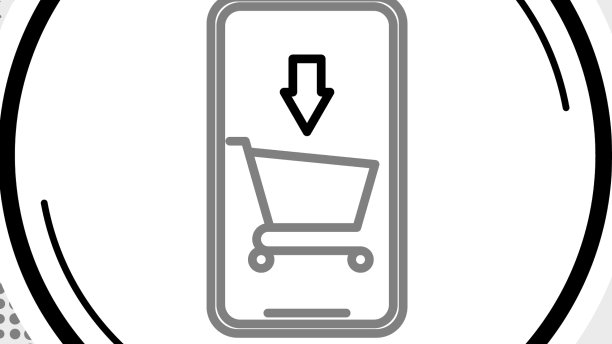 Line手机和购物车图标隔离图片下载