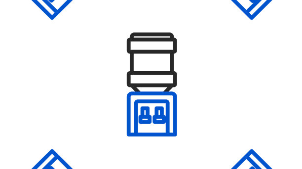 线水冷却器的办公室和家庭图标图片下载