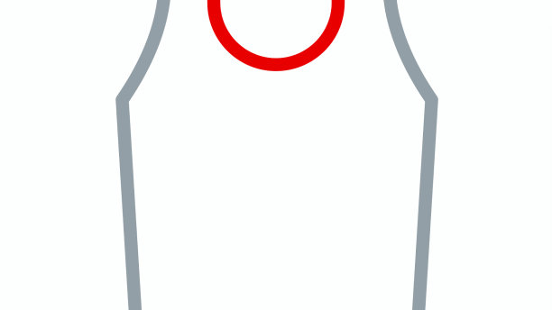 线汗衫图标孤立在白色背景图片下载