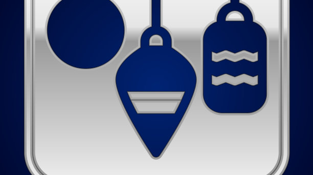 银色圣诞灯图标孤立在深蓝色图片下载