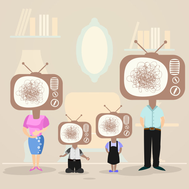 家庭电视节目背景图片下载