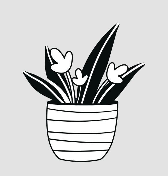 抽象的花朵潦草图片下载