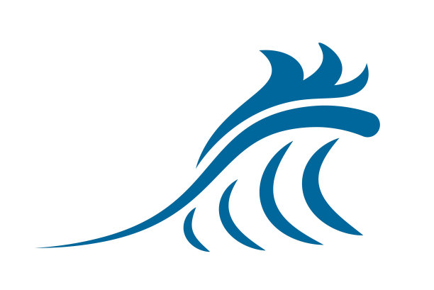 蓝色波图标图片下载