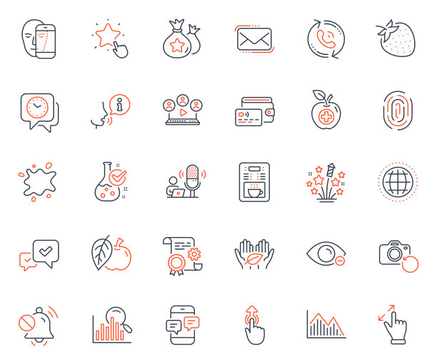 商业图标集包括图标作为医疗食品图片下载