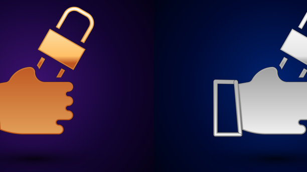 金银记者手牵手图片下载