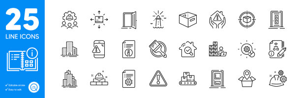 轮廓图标设置办公包厢入口和图片下载