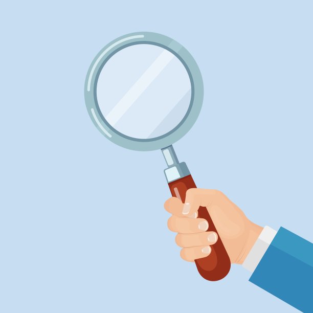 放大镜，放大镜在手。商人持有放大图片下载