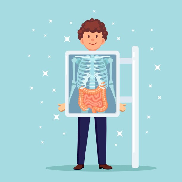 用于人体扫描的x光机。胸骨伦琴。肠子、肠子的超声波图片下载