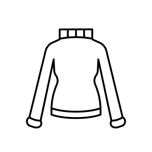 毛衣衣服矢量图标轮廓黑色。每股收益10。女子罗伦插图…平面轮廓标志. .网上购物的概念。女性服装项目....服装商店的象征。孤立在白色的。图片下载