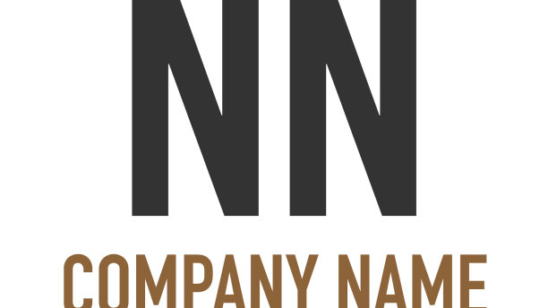 首字母nn古圆线模板图片下载