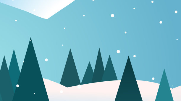 冬日山地景观图片下载