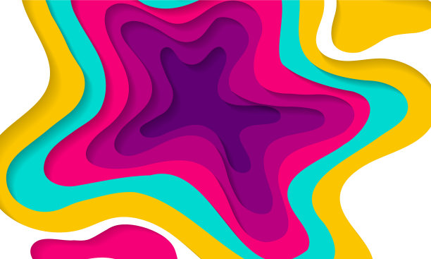 剪纸现代抽象背景设计图片下载