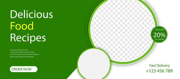 餐饮餐厅、咖啡厅模板媒体推广图片下载