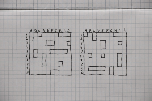 海战游戏，用钢笔在白色笔记本上手绘，休息休息，学校游戏，海战图片下载