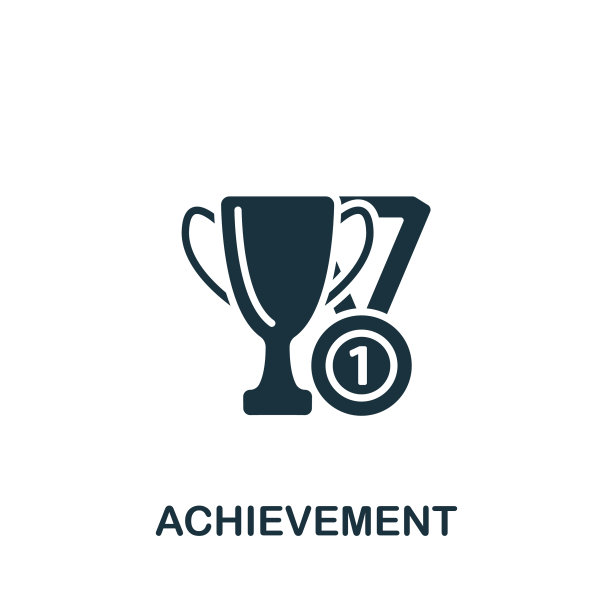 成就图标单色简单的成功图标图片下载