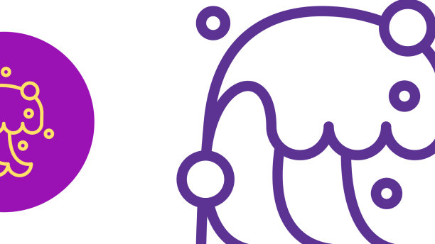 设置线海啸图标孤立在白色背景图片下载