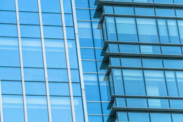 中国城市现代办公大楼特写图片下载