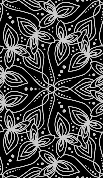 无缝图案装饰几何花砖图片下载