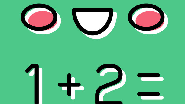 幼儿园数学课彩色图标图片下载