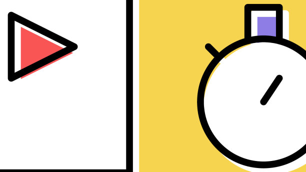 实时视频短暂的彩色图标图片下载