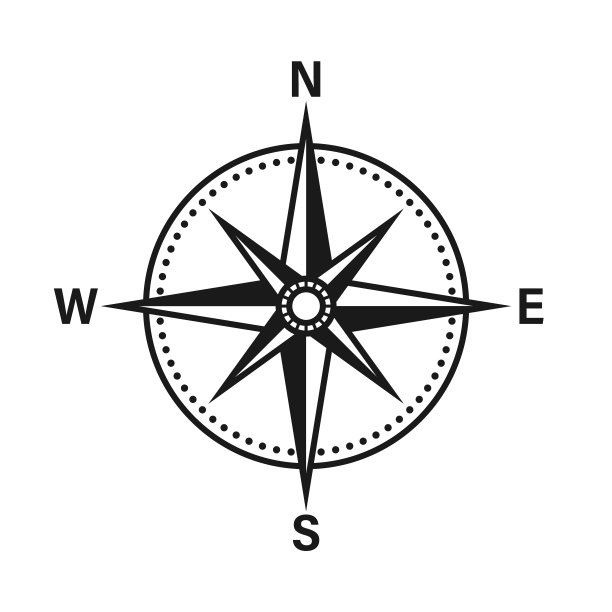 复古海上风玫瑰，航海图。单色导航罗盘，基本方向为北，东，南，西。地理位置、制图和导航。矢量插图。图片下载