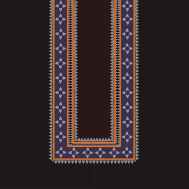 传统几何民族刺绣领口图案设计图片下载