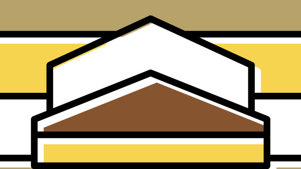 古罗马万神殿建筑彩色图标图片下载