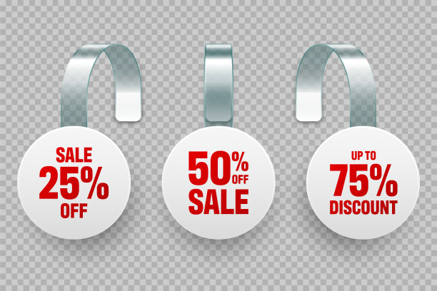 超市的促销广告文字摇摆不定。现实的矢量摆架广告模板。销售或折扣标签。特价价签。图片下载