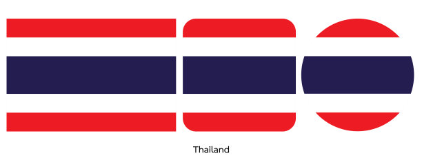 泰国国旗矢量图图片下载