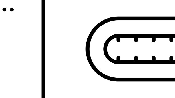 USB Type-C接口线性图标图片下载