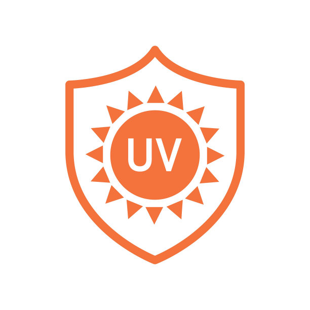 UVA和UVB对皮肤的控制。防晒包装上的SPF防晒图标。向量图片下载