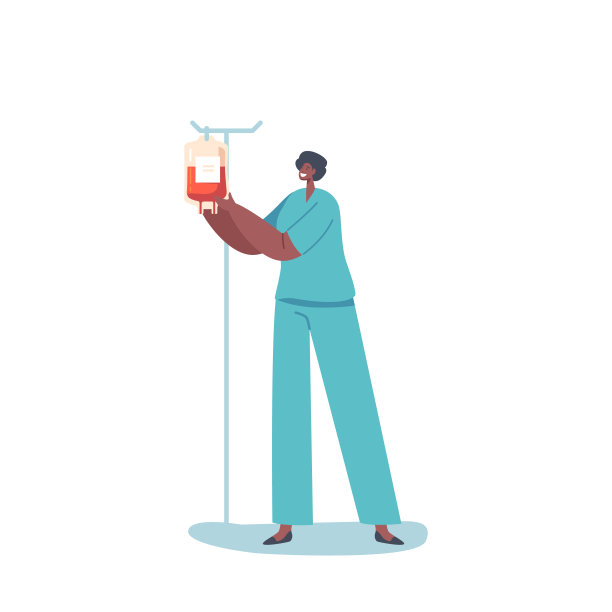 医疗、血库、捐赠、慈善和输血概念。女性角色在医疗制服医生或护士图片下载