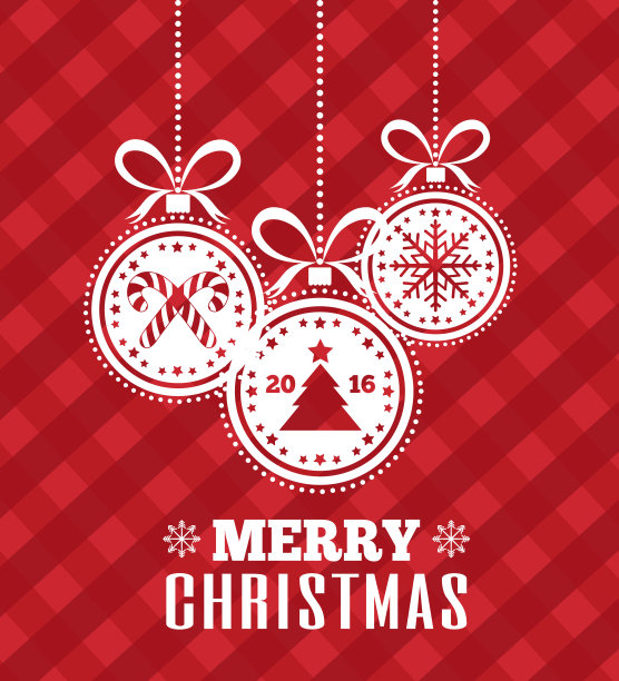 圣诞贺卡，节日舞会。新年快乐。矢量图图片下载