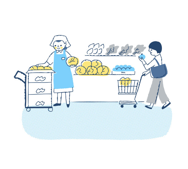 超市店员和顾客图片下载