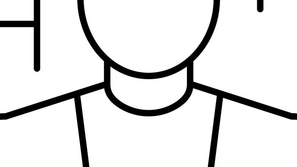 学生英语线图标图片下载