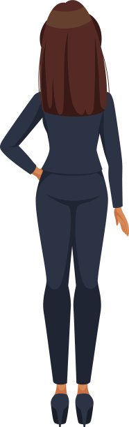 扎马尾辫的办公室女性形象图片下载