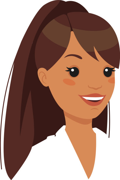 面对深色办公室女性的性格与图片下载